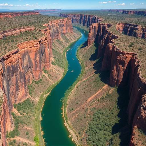 Aerial view of the Blyde River Canyon