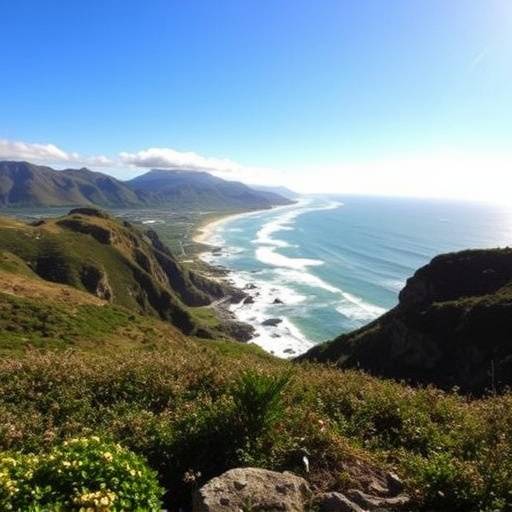 Beautiful coastline along the Garden Route
